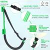 VEITHI Kayak Storage,2 Pack Kayak Wall Mount Green,Heavy Duty Steel Kayak Storage Rack Holds Up To 100 LBS with EVA Protector for Hanging Bicycle Surfboard Snowboard view 3