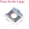 YehVeh 8 Pack Training Wheels Vertical Bracket for Children's Bicycle Stabiliser Support Bar Rod Locating Mount Plate Gasket 23mm+25mm Universal for Kids Bike Auxiliary Rubber Flash Mute Wheel view 3