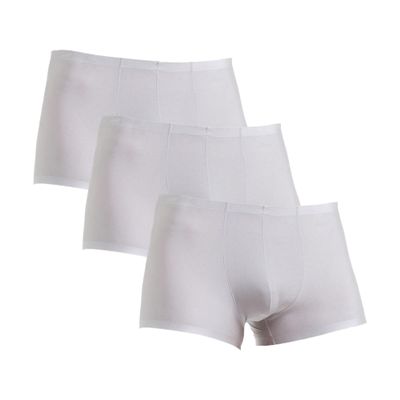 Maiyifu-GJ Men's Solid Colour Transparent Underwear Breathable Soft Trunks Silk Stretch Boxer Briefs (Gray 3PC,X-Large)