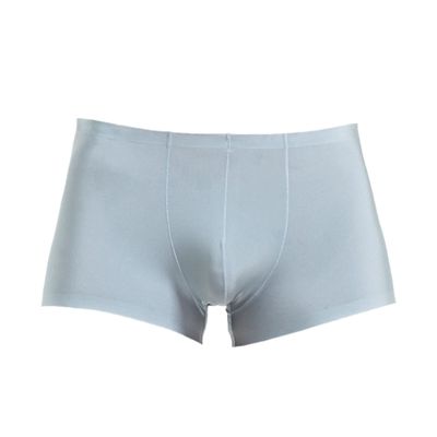 Maiyifu-GJ Men's Solid Colour Transparent Underwear Breathable Soft Trunks Silk Stretch Boxer Briefs (Green 1PC,Medium)