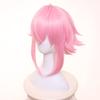 XiongXiongLe Pink Short Wig Cosplay Anime Halloween Men Costume Heat Synthetic Hair Wigs for Party Festival Halloween Comic Con view 2
