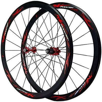 ZECHAO 700C Road Bike Wheelset QR Double Walled Aluminum Alloy Rim Sealed Bearings Bike Wheel 7 8 9 10 11 12 Speed Wheelset