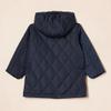 Amazon Essentials Unisex Kids' Long Quilted Jacket, Navy, Medium view 2