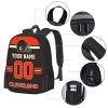 Cleveland Backpack Custom Football Style Backpack Personalized Name and Number Backpacks Customized High Capacity Bag Gifts for Men Women Fans view 3