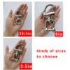 RANYUSS Pair of 2-3/4in(70mm) Swivel Eye Snap Shackle Quick Release Bail Rigging Sailing Boat Marine 316 Stainless Steel for Sailboat (70 view 3