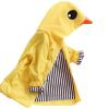 Admireme Toddler Baby Boy Girl Duck Rain Jacket Cute Cartoon Yellow Raincoat Hoodie Kids Coat Windbreaker School Outfit view 1