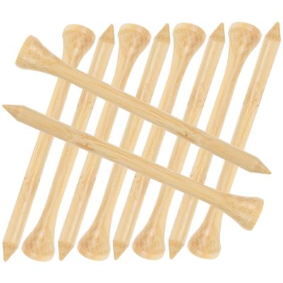 BESPORTBLE 50pcs Bamboo Golf Tees Set Royal Blue Golf Pegs Balls Stands Multifunctional Supplies