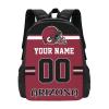 Arizona Backpack Custom Football Style Backpack Personalized Name and Number Backpacks Customized High Capacity Bag Gifts for Men Women Fans view 1
