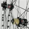 ZECHAO 26/27.5in Double Walled 24 Holes Mountain Rim Thru Axle Bike Wheel(Front + Rear) Disc Brake Bike Wheelset 7 8 9 10 11 12 Speed Wheelset (Color : Black, Size : 26inch) view 3