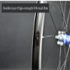 ZECHAO 26/27.5in Double Walled 24 Holes Mountain Rim Thru Axle Bike Wheel(Front + Rear) Disc Brake Bike Wheelset 7 8 9 10 11 12 Speed Wheelset (Color : Black, Size : 26inch) view 4
