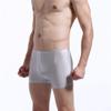 Maiyifu-GJ Men's Solid Colour Transparent Underwear Breathable Soft Trunks Silk Stretch Boxer Briefs (Silver 1PC,Small) view 3