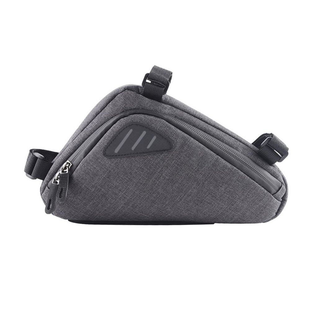 BESPORTBLE Bike Frame Bag Bike, Reflective Bicycle Triangle Bag Versatile Bicycle Bags for Frame, Easy to Install Bike Pouch, Cycling Accessories Pouch for Mountain Road Bike Commute Bike