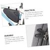 BESPORTBLE Bike Frame Bag Bike, Reflective Bicycle Triangle Bag Versatile Bicycle Bags for Frame, Easy to Install Bike Pouch, Cycling Accessories Pouch for Mountain Road Bike Commute Bike view 4