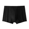 JEsilunmaMY Men's Support Pouch Cotton Boxer Briefs Mid Waist Moisture Wicking Underwear Solid Color Athletic Underpants (Black-1PC,X-Large) view 1