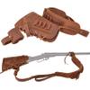 Leather Cartridge Sling with Buttstock Ammo Holder for Rifles .30-06, .45-70, .308, 410GA (No Drill-Brown Suit) view 1