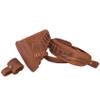 Leather Cartridge Sling with Buttstock Ammo Holder for Rifles .30-06, .45-70, .308, 410GA (No Drill-Brown Suit) view 3