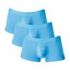 Maiyifu-GJ Men's Cotton U-Shaped Underwear Stretchy Breathable Trunks Low Waist Soft Boxer Briefs (Blue 3PC,Medium) view 1