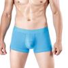 Maiyifu-GJ Men's Cotton U-Shaped Underwear Stretchy Breathable Trunks Low Waist Soft Boxer Briefs (Blue 3PC,Medium) view 2