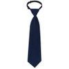 Sucrain 1pcs Boy's Necktie Pre-tied Adjustable Neck Strap Tie for Wedding Graduation School Uniforms (Navy Blue) view 1