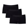 Maiyifu-GJ Men's Cotton U-Shaped Underwear Stretchy Breathable Trunks Low Waist Soft Boxer Briefs (Black 3PC,Medium)