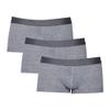 Maiyifu-GJ Men's Cotton U-Shaped Underwear Stretchy Breathable Trunks Low Waist Soft Boxer Briefs (Gray 3PC,Medium) view 1