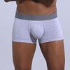 Maiyifu-GJ Men's Cotton U-Shaped Underwear Stretchy Breathable Trunks Low Waist Soft Boxer Briefs (Gray 3PC,Medium) view 2