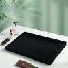 Coward Set of 2 Black Velvet Stackable Necklace Holder Organizer Tray Velvet Necklace Display Stand for Selling Jewelry Box Case for Storage (necklace+necklace) view 4