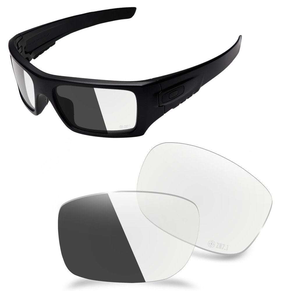 AOZAN ANSI Z87.1 Replacement Lenses For Oakley Si Ballistic Det Cord Sunglasses - HI-DEF Photochromic