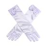 Fepdiu Little Girls Princess Glove Kid Glove Toddler Dress Up Gloves Girls Satin Gloves for Halloween Costume Party Birthday Princess Cosplay (white) view 1