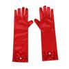Fepdiu Little Girls Princess Glove Kid Glove Toddler Dress Up Gloves Girls Satin Gloves for Halloween Costume Party Birthday Princess Cosplay (red) view 1