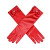 Fepdiu Little Girls Princess Glove Kid Glove Toddler Dress Up Gloves Girls Satin Gloves for Halloween Costume Party Birthday Princess Cosplay (red) view 2