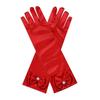 Fepdiu Little Girls Princess Glove Kid Glove Toddler Dress Up Gloves Girls Satin Gloves for Halloween Costume Party Birthday Princess Cosplay (red) view 4