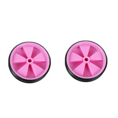 Bicycle Training Wheels for Kids, 1 Pair Children's Bike Stabilisers Cycling Support Wheels, Balance Stabilisers Training Tool Low Noise Rubber Bike Replacement (pink)