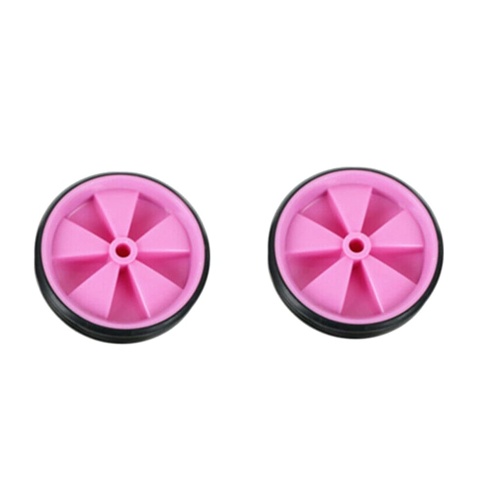 Bicycle Training Wheels for Kids, 1 Pair Children's Bike Stabilisers Cycling Support Wheels, Balance Stabilisers Training Tool Low Noise Rubber Bike Replacement (pink)