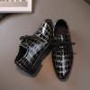 Fashion Boys Modern Dance Shoes Prom Ballroom Latin Dance Shoes Leather Lace Up Dance Performance Shoes for Kids (Black, 4 Big Kids) view 2