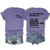 Dear Person Behind Me Shirt Jesus Loves You Tshirts Person Behind Me You are Amazing Mental Health Awareness Tshirt Positive Letter Tops Casual T Inspirational Tshirts Vneck Shirts view 1