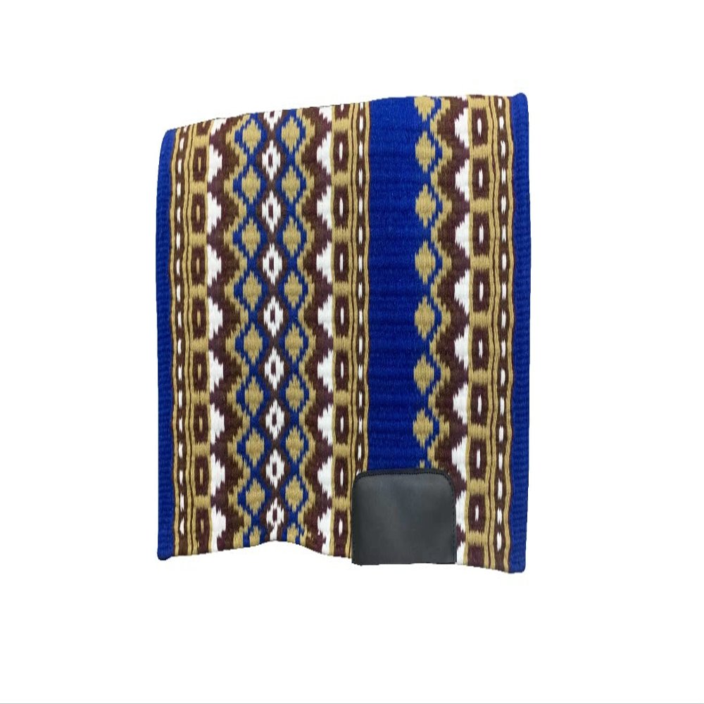 EQUINE OVERSEAS Western Saddle pad Saddle Blanket 100% New-Zealand Wool Show Pad (34"X40")