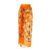 ABOCIW Women One Piece Swimsuit with Swimsuit Cover Ups Skirt Sexy Bikini Sets Floral Print Halter Push Up Monokini Bathing Suit Tummy Control Tankini Set 2 Piece Swimsuit Outfit Orange Halter S view 3