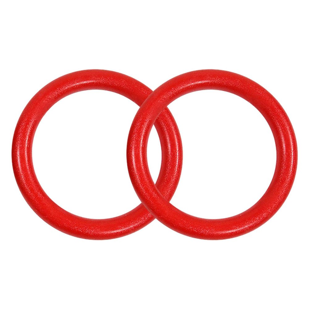 MYCENSE 2Pcs Gymnastics Rings Training Rings Training for Men Women Pull up Exercise Rings Gym Ring for Fitness Equipment Full Body Workout Home Gym, Red