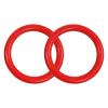 MYCENSE 2Pcs Gymnastics Rings Training Rings Training for Men Women Pull up Exercise Rings Gym Ring for Fitness Equipment Full Body Workout Home Gym, Red view 1