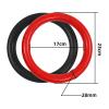 MYCENSE 2Pcs Gymnastics Rings Training Rings Training for Men Women Pull up Exercise Rings Gym Ring for Fitness Equipment Full Body Workout Home Gym, Red view 3