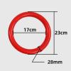 MYCENSE 2Pcs Gymnastics Rings Training Rings Training for Men Women Pull up Exercise Rings Gym Ring for Fitness Equipment Full Body Workout Home Gym, Red view 4