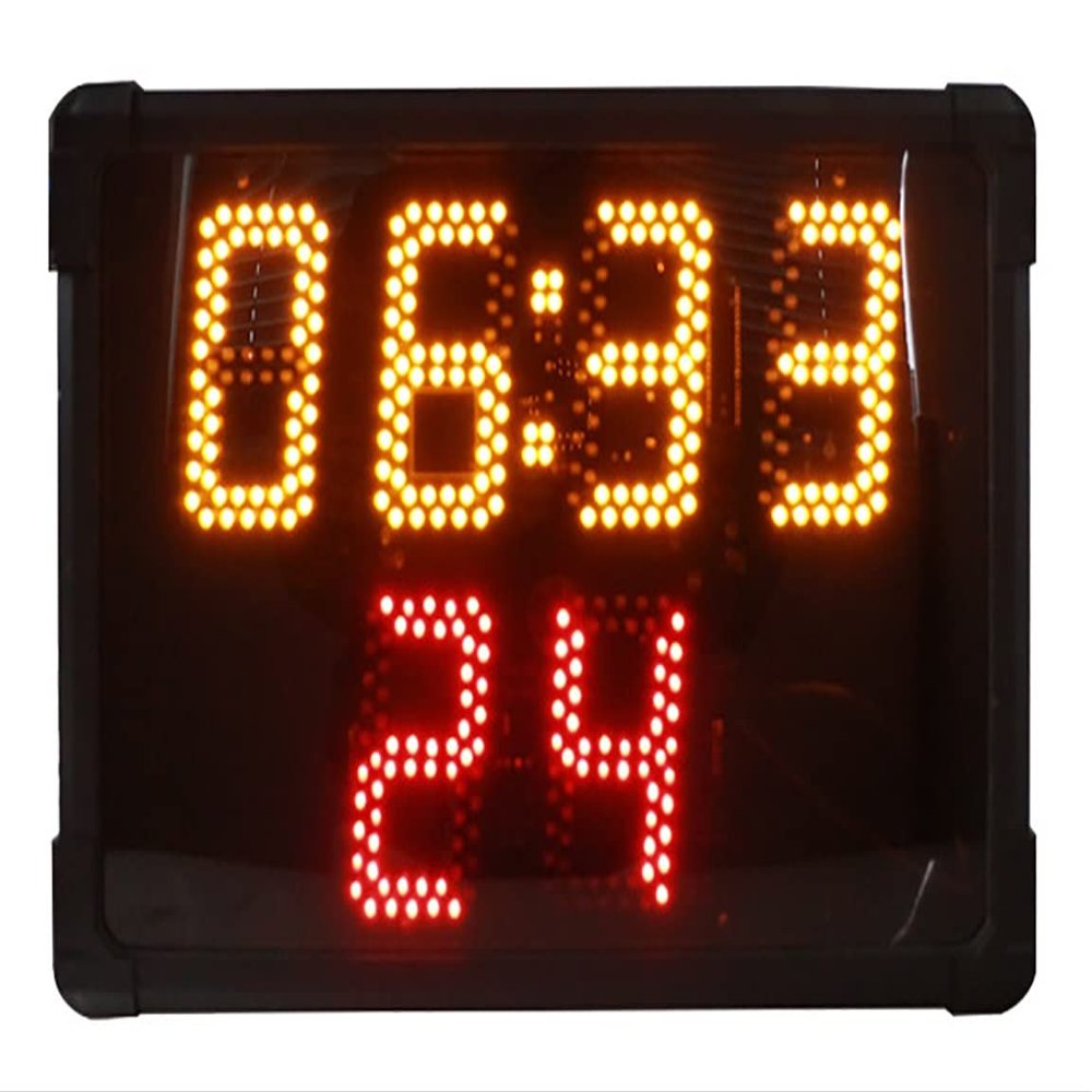 Basketball Timer Shot Clock with Remote Control, Shot Clock with Buzzer, 24 Seconds Countdown Clock