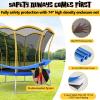 Giantex 8 FT 10 FT Trampoline, ASTM Certified Recreational Trampolines with Net, Galvanized Steel Frame, Indoor Outdoor Backyard Unique Flower Shape Trampoline for Kids Adults (Yellow, 10 Ft) view 2