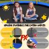Giantex 8 FT 10 FT Trampoline, ASTM Certified Recreational Trampolines with Net, Galvanized Steel Frame, Indoor Outdoor Backyard Unique Flower Shape Trampoline for Kids Adults (Yellow, 10 Ft) view 4