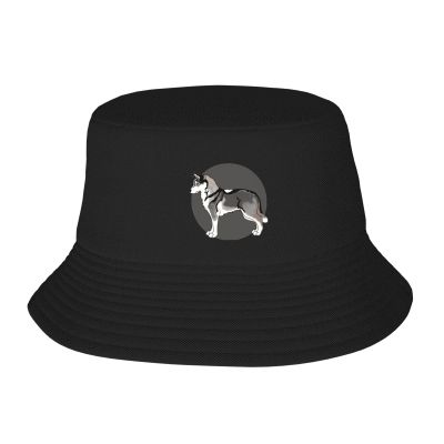 wikjxiz Siberian Husky Bucket Hat for Men, Women, Teens, Girls Black Summer Fisherman Hats Packable Outdoor Cap