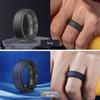 Egnaro Silicone Rings for Men 1/4/5/6/7 Multipack of Breathable Mens Silicone Rubber Wedding Rings Bands - Step Edge view 3