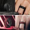 Egnaro Silicone Rings for Men 1/4/5/6/7 Multipack of Breathable Mens Silicone Rubber Wedding Rings Bands - Step Edge view 4