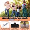 Giantex 8 FT 10 FT Trampoline, ASTM Certified Recreational Trampolines with Net, Galvanized Steel Frame, Indoor Outdoor Backyard Unique Flower Shape Trampoline for Kids Adults (Orange, 10 Ft) view 3