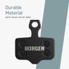 Borgen 2 Pairs Bike Brake Pads, Bicycle Brake Pads Compatible with AVID SRAM Bicycle Brakes Pads Suitable for AVID Elixir 1/3/5/7/9, SRAM XX/X0/ DB 1/3/5 view 3
